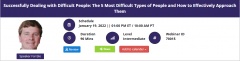 Successfully Dealing with Difficult People: The 5 Most Difficult Types of People and How to Effectively Approach Them