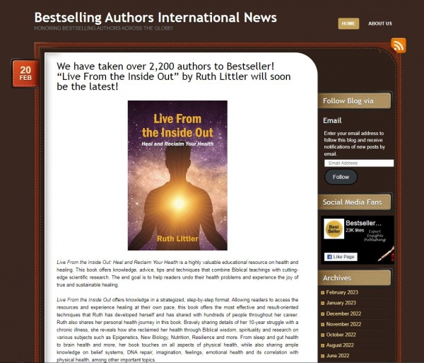 Bestselling Authors International News, Honoring Bestselling Authors Across the Globe!   http://BestsellingAuthorsInternationalNews.wordpress.com 