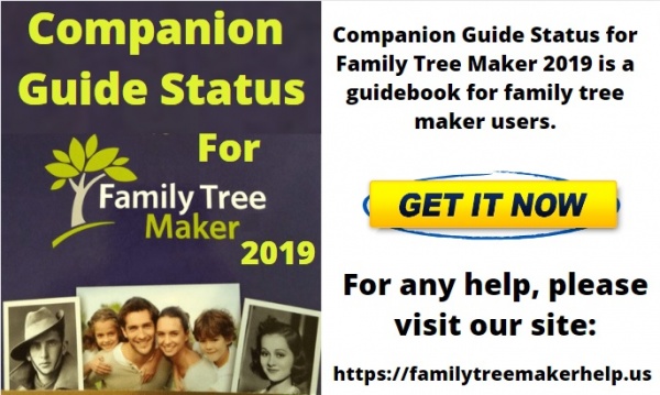 Companion guide status for family tree maker 2019