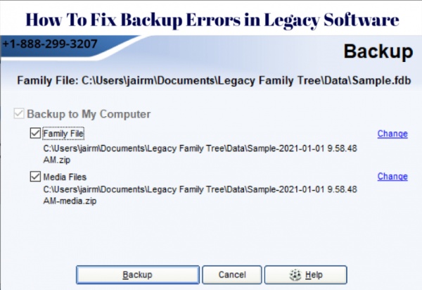 How to Backup and Restore Files in Legacy Family Tree Software