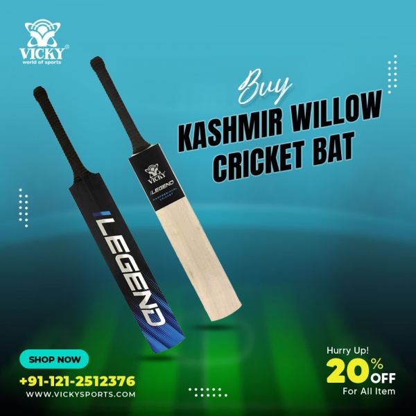 Buy Kashmir Willow Cricket Bat at the Lowest Prices from Vicky Sports