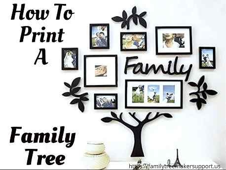Print a family tree in easy steps