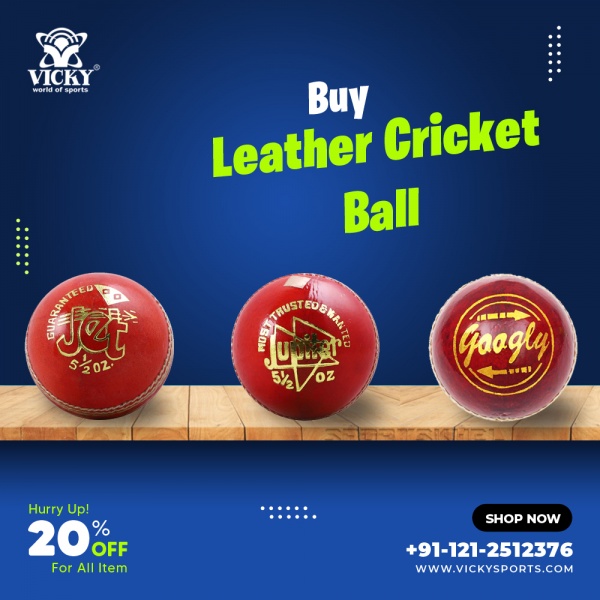 Buy Cricket Leather Ball Online at Best Prices in India | Vicky Sports